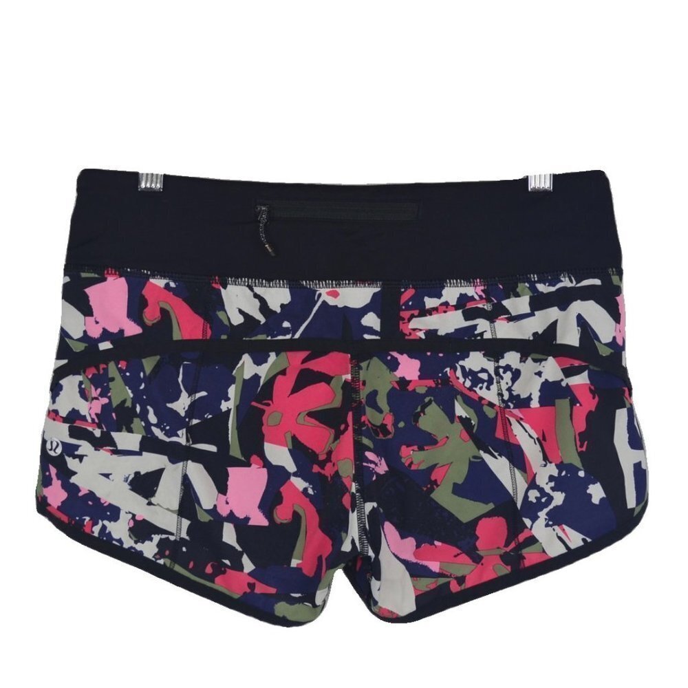 lululemon Run: Speed Shorts 2.5" Size 4 in Pop Cut Boom Juice Multi
